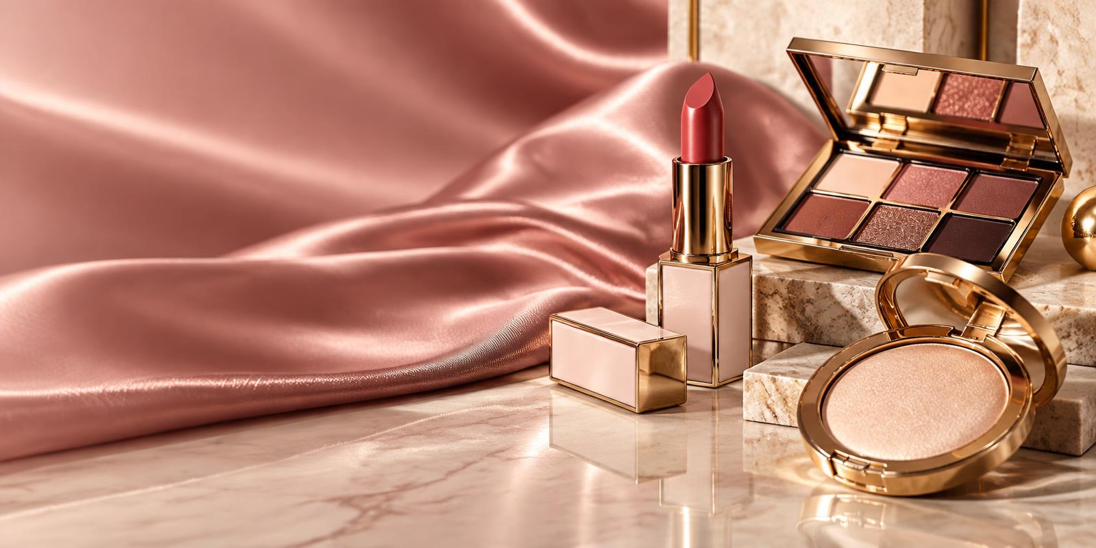 Pink and gold makeup edit